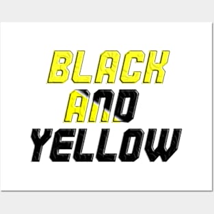 Black and Yellow Posters and Art